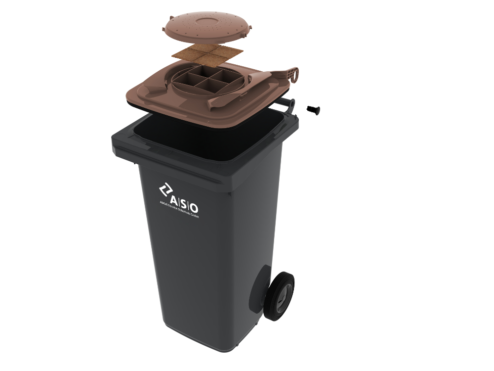 Organic waste bin from Abfall-Service Osterholz GmbH with biofilter-lid