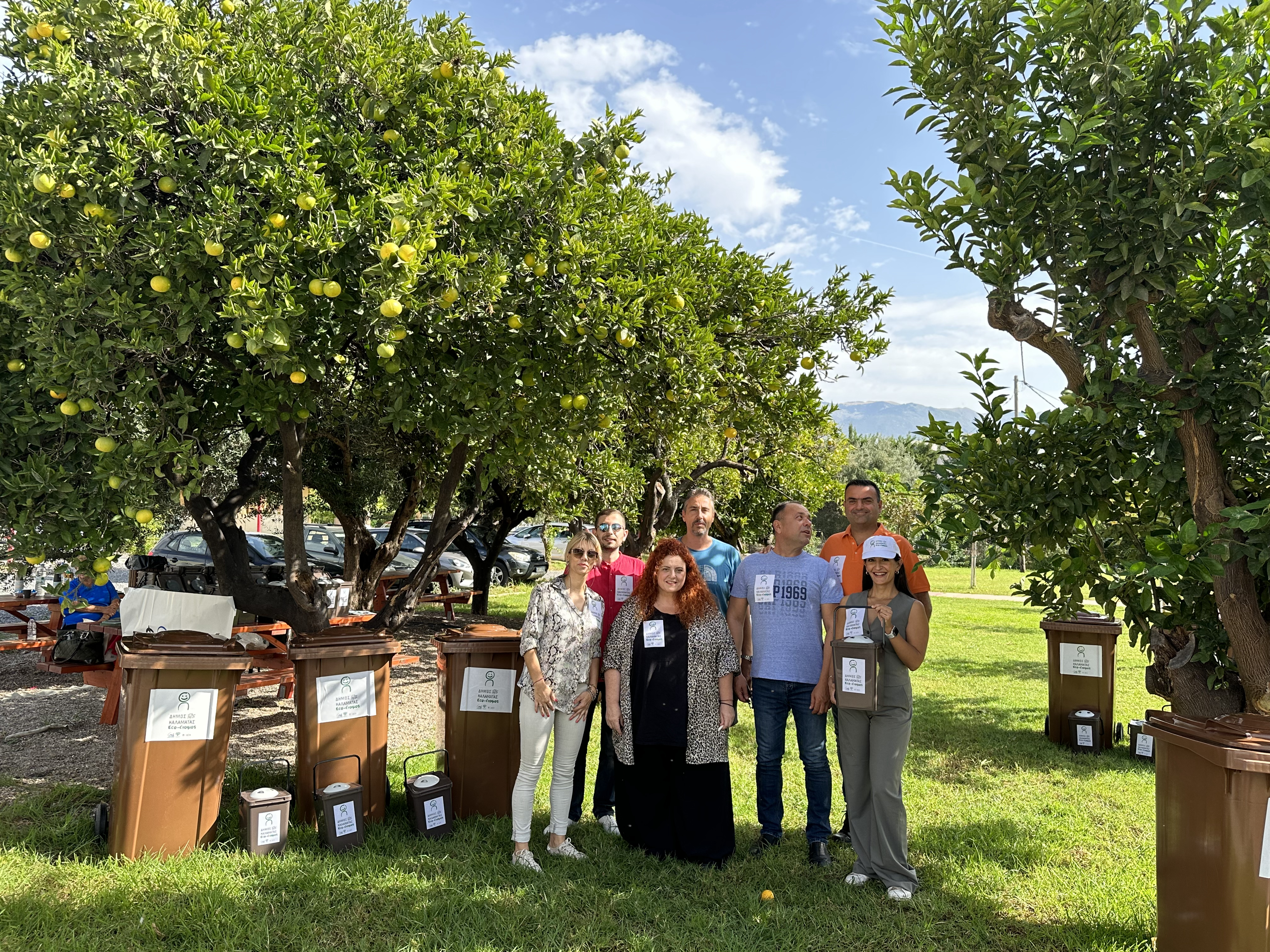 FODSA Peloponnes / Kalamata: Pilotprojekt mit Biotonnen mit Bio-Filterdeckeln