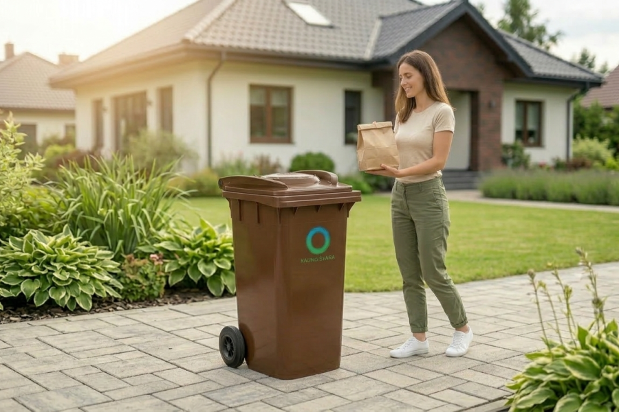 Litauen: 14 000 Biotonnen mit Bio-Filterdeckel für Kauno Svara