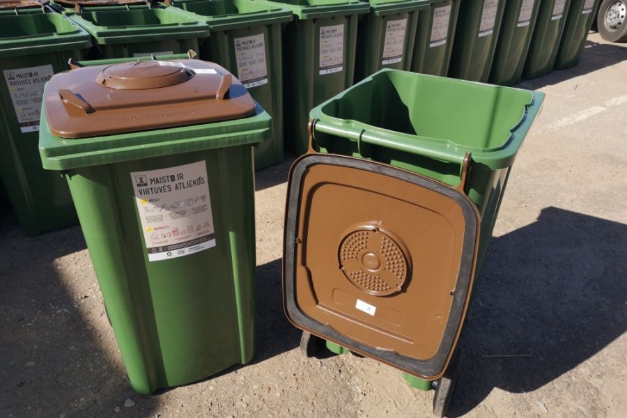 Litauen: Biotonnen mit Bio-Filterdeckel für Kaunas