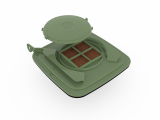 120l Bio-Filterdeckel in grün