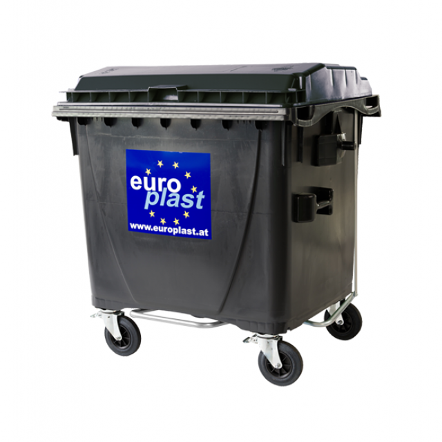 1100 Liter 4-Rad MGB mit Flachdeckel