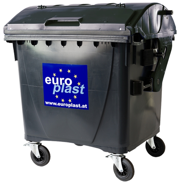 Europlast 1100 Liter 4-Rad MGB mit Runddeckel