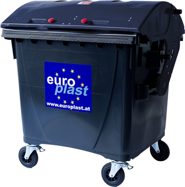 Europlast 1100 Liter 4-Rad MGB mit Runddeckel