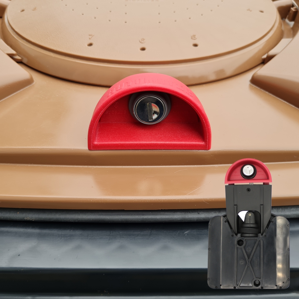 Bio-filter lid with optional SUDHAUS gravity lock