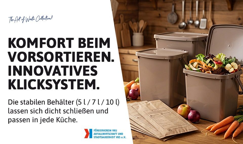 Vorsortierer für Küche & Haushalt mit optionalem Geruchsfilter