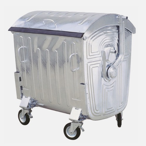1100 liter steel waste container