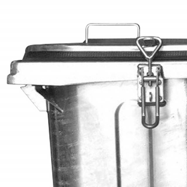 Müllcontainer mit Klemmverschluss